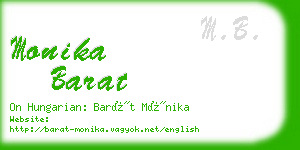 monika barat business card